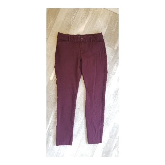 GAP - Slim City Plum Work Pants Trousers - Picture 3 of 5